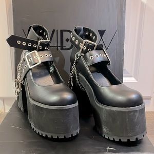 Dollskill
Damned If I Do Platform Mary Janes